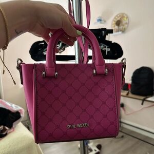 Mini Hot Pink Steve Madden Tote Bag